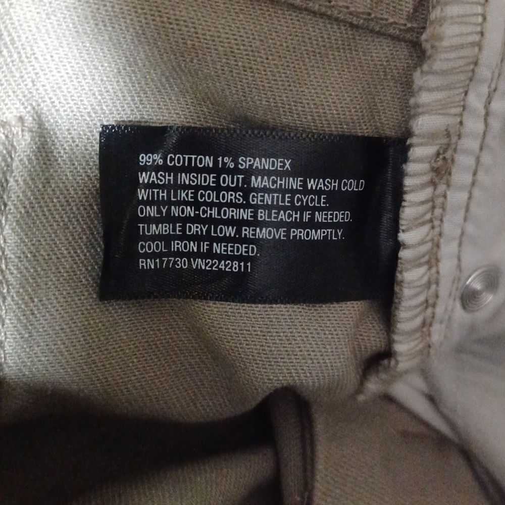 618928....Jackson Tan Skinny Jeans Stretch Denim Size 34, 31"Inseam 11"Rise - Picture 6 of 6